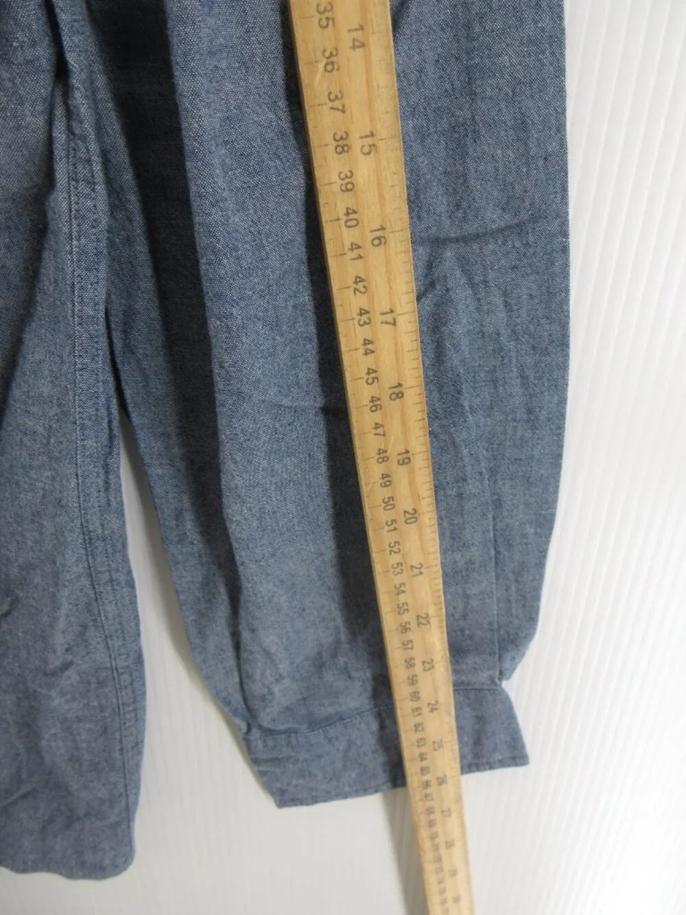 VINTAGE LL Bean Shirt XXL Tall Chambray Button Down Preppy Pocket